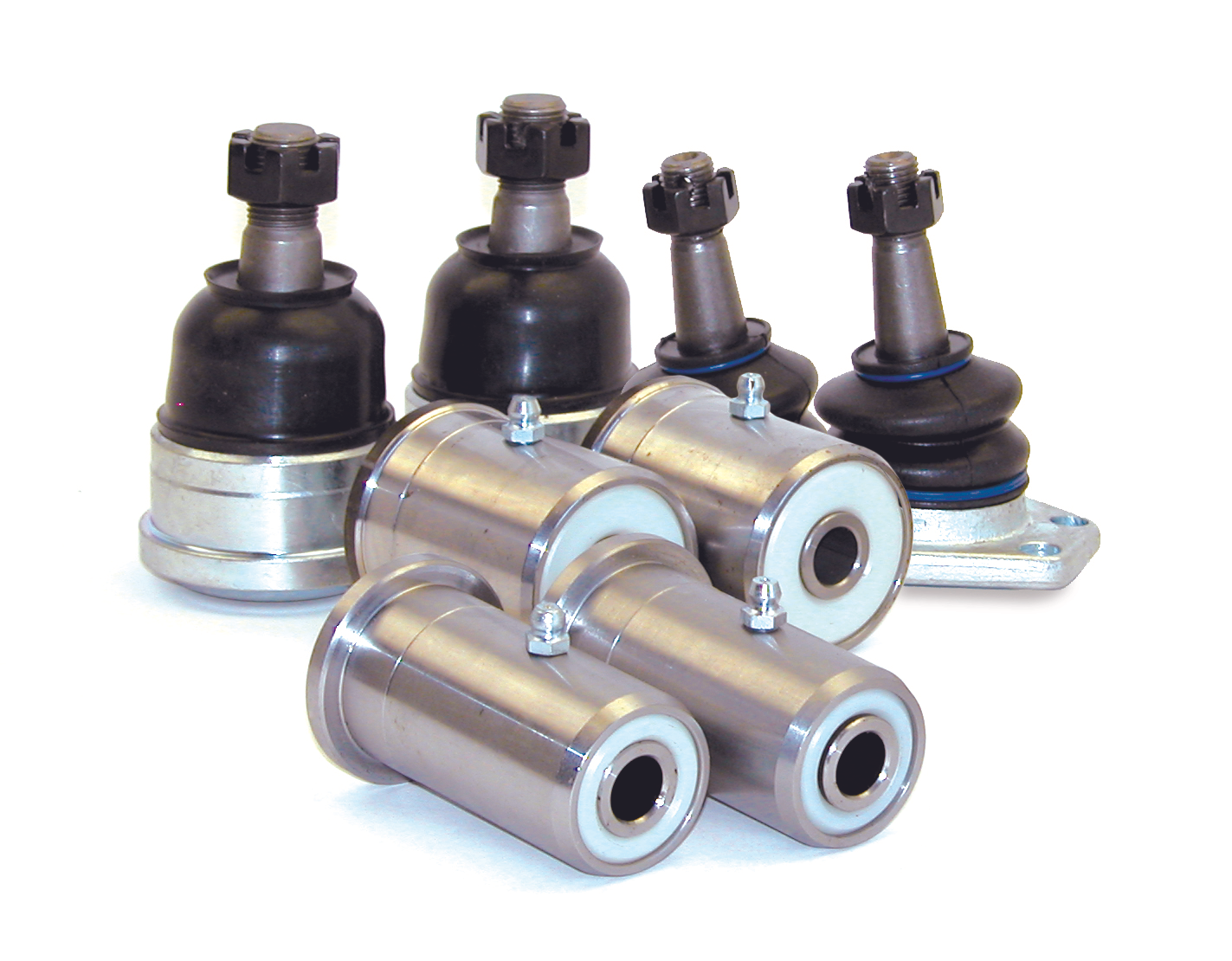 Low Friction Suspension Kit Modified Ball Joints And Arm Bushings 78-88 GM Metric (Screw In Upper Ball Joint)
