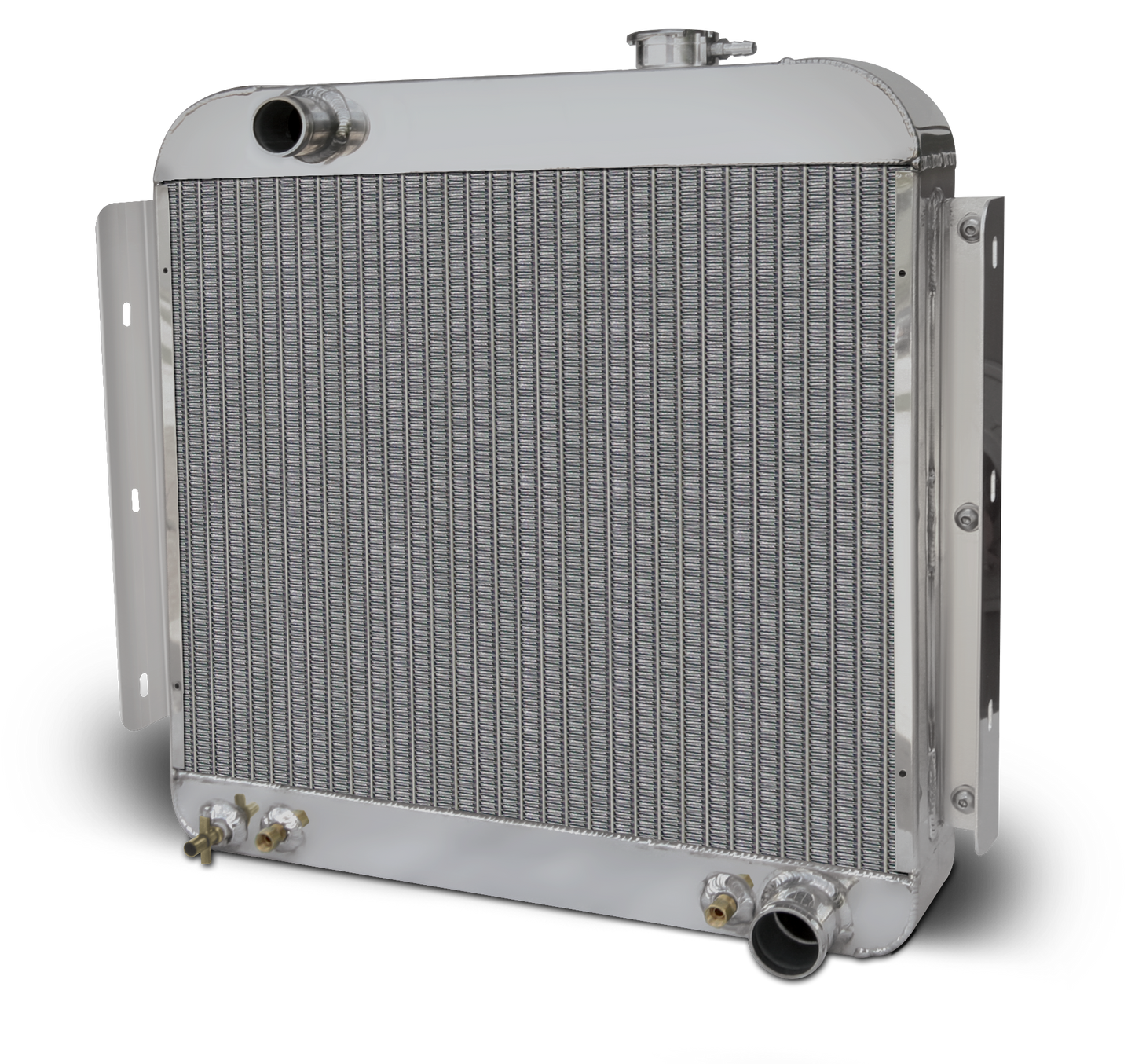 1957 Chevy Car Aluminum Radiator and Shroud - Chevy Engine