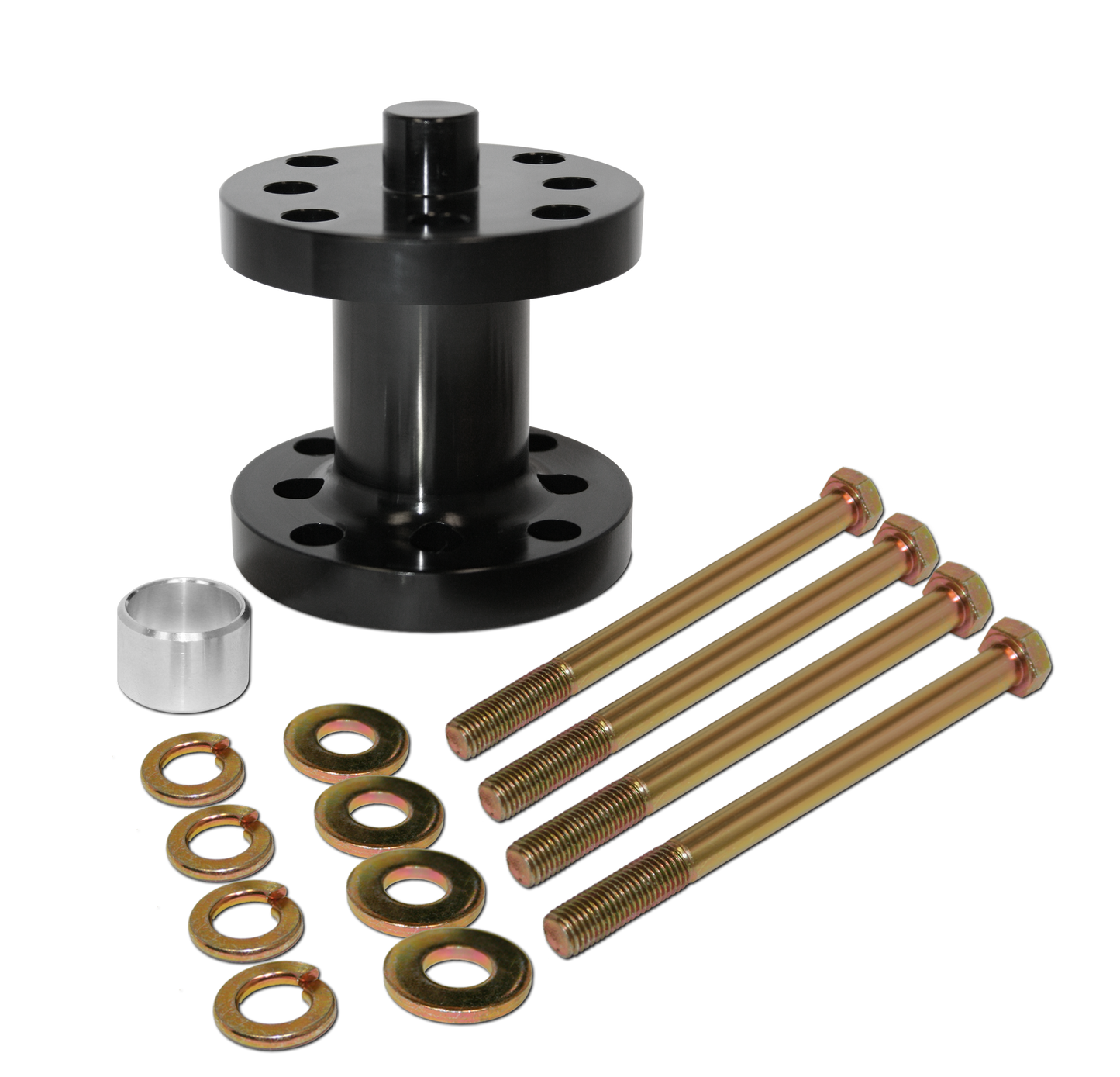 Aluminum Fan Spacer Kit 2-1/2 Inch Fits 5/8 Or 3/4 Drive Comes With Bolts, Bushings, & Washers
