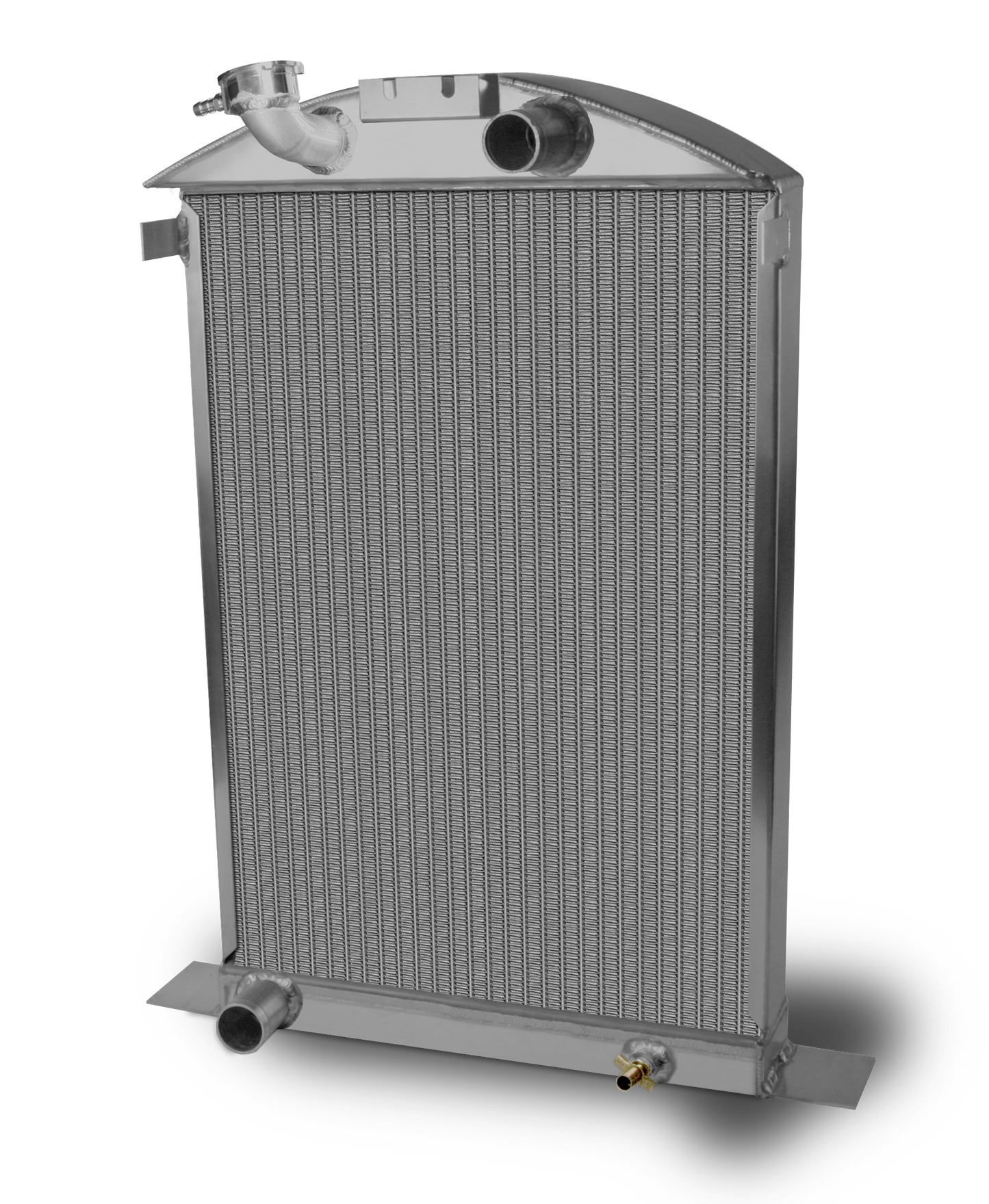 1937 Ford Car Aluminum Radiator and Shroud - Ford Engine