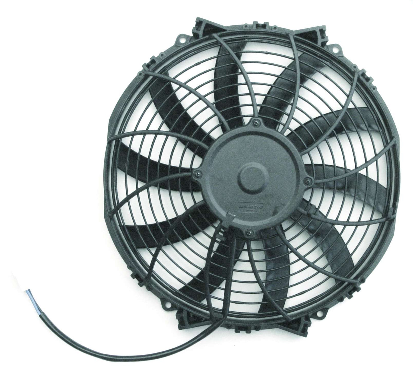 S-Blade Electric Fan 12 Inch 1155 CFM Standard Connectors With Pigtail