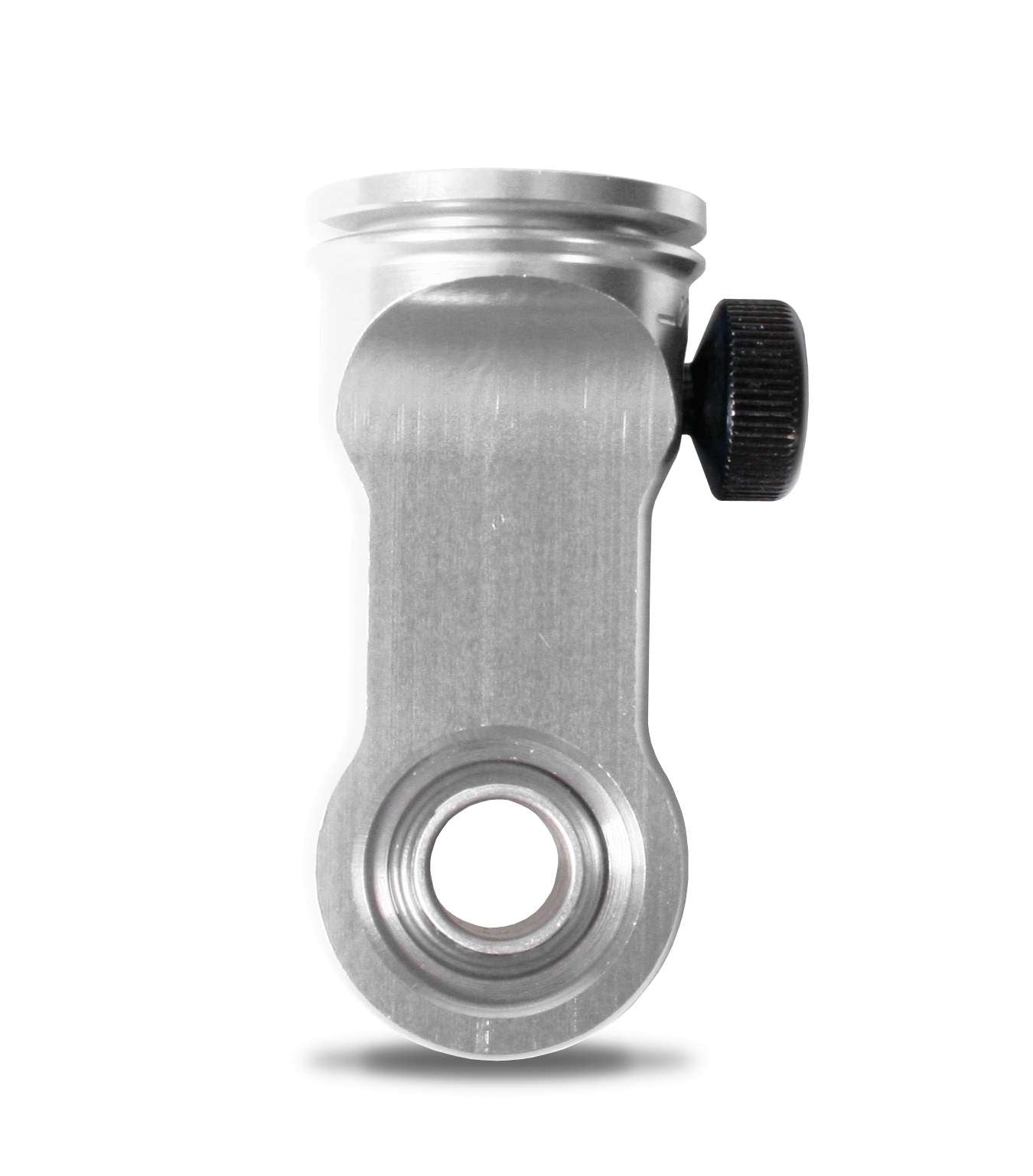 Aluminum Rod End Adjustable For 5/8 Shaft Short +1 Extended Clear W/ 1/2" Bearing