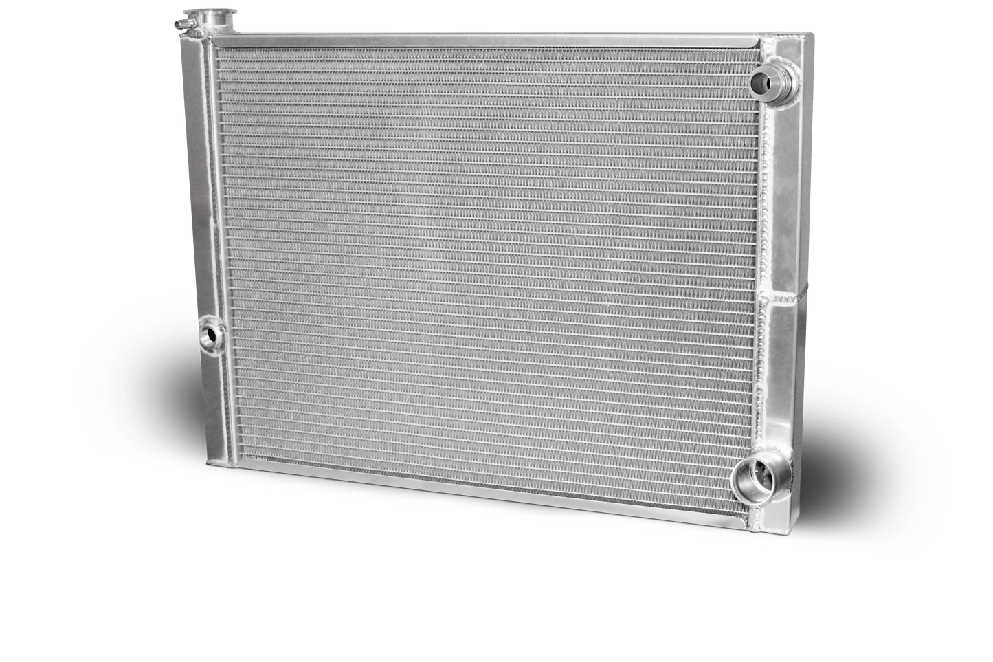 Aluminum Double Pass Radiator 26 X 19 X 1.50 Core, 16 AN Male Inlet