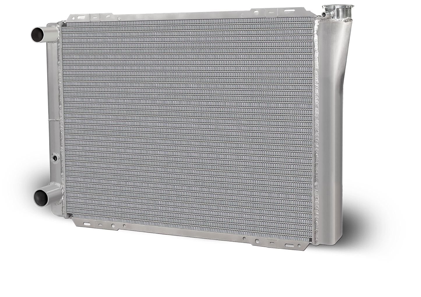 Aluminum Radiator Circle Track 28 Inch Double Pass Ford Extra Capacity RH Filler