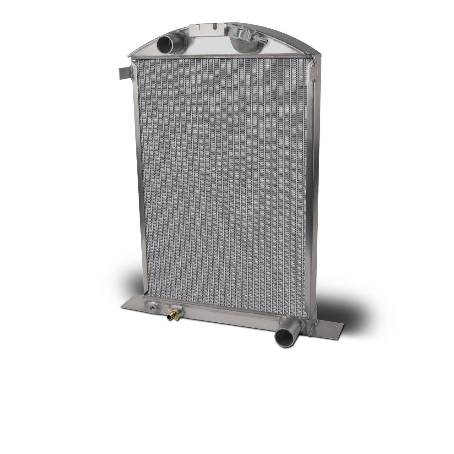 1937 Ford Car Aluminum Radiator and Shroud Series - Chevy Engine