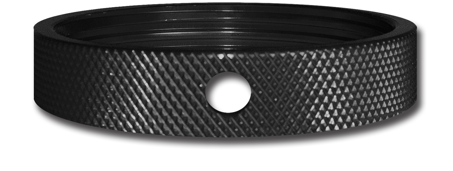 Black Jam Nut For Small Body Threaded Dual Stage Spring Setup