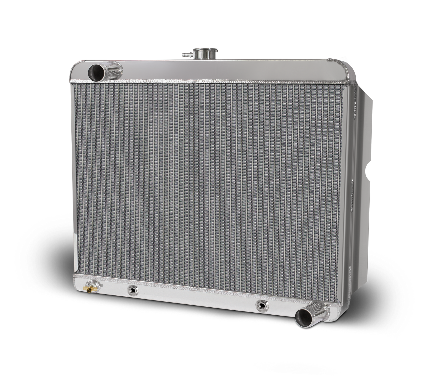 Mopar A, B & E Body Aluminum Radiator and Shroud