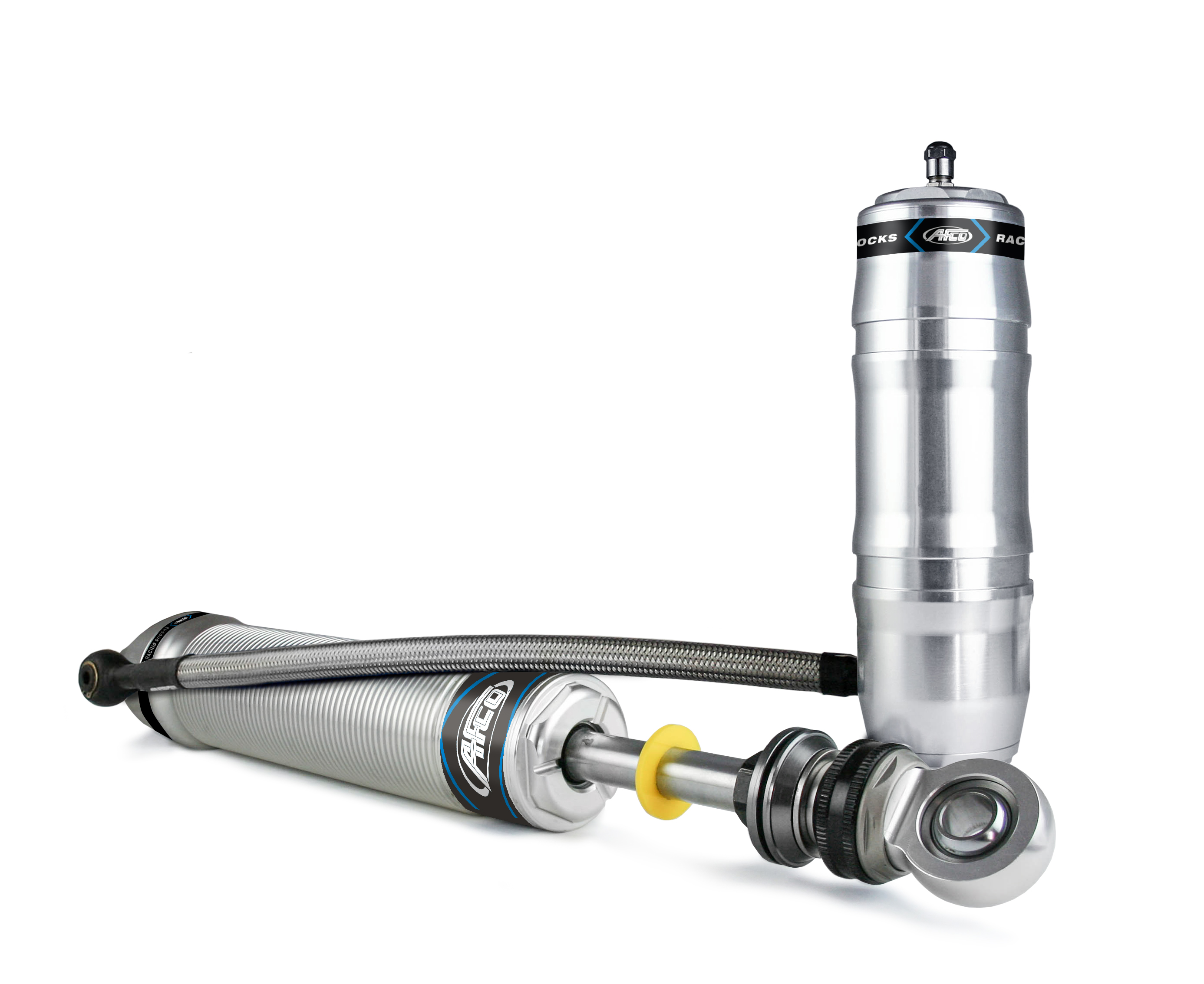 Aluminum Shock Monotube 62 Series Double Adjustable 9 Inch Stroke Right Rear On 4 Links & Others Big Body W/ Canister  
