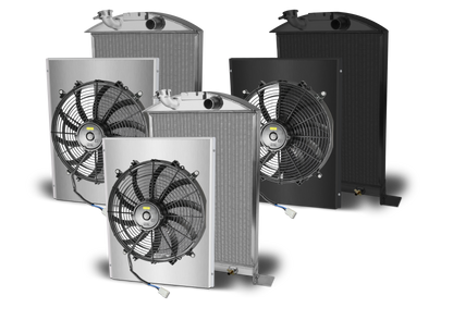 1933-34 Ford Car Aluminum Radiator and Shroud