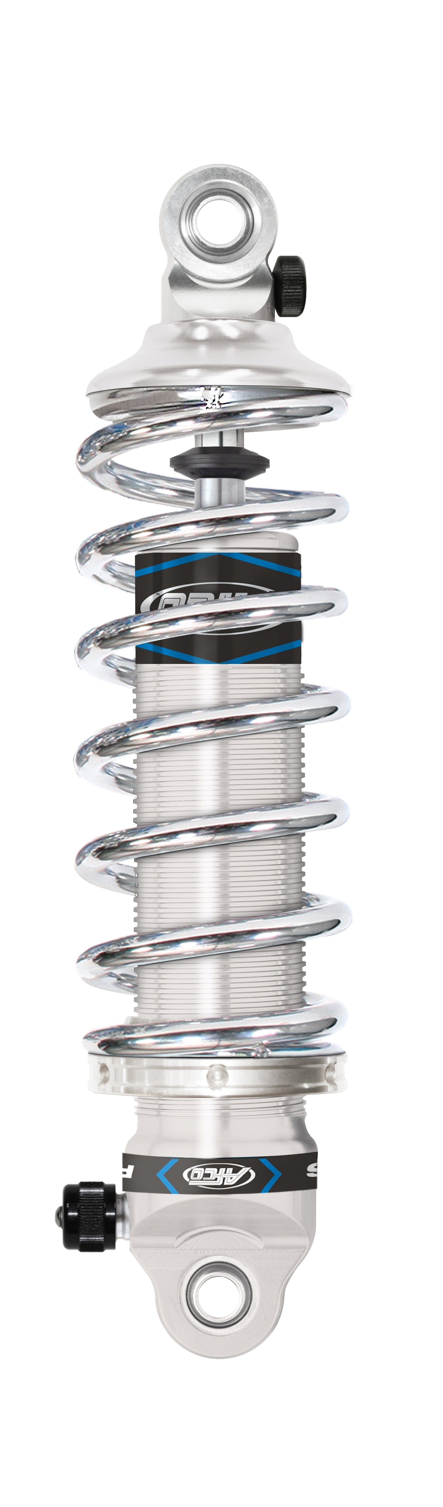 Aluminum 4 Inch Stroke Coil-over Double Adjustable Pro Touring Short Rod End Clear