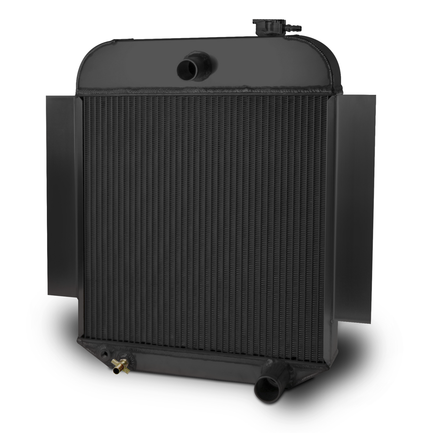 1942-48 Chevy Car Aluminum Black  Radiator - Chevy Engine