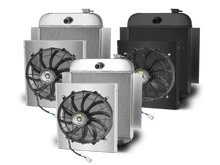 1942-48 Chevy Car Aluminum Black  Radiator - Chevy Engine