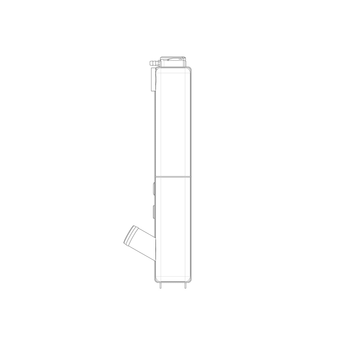 Radiator, Universal Inlet, Double Pass, 19" Tall x 27.5" Wide