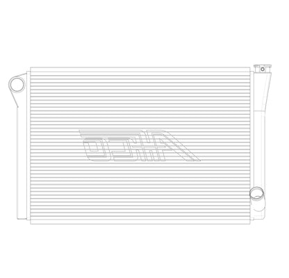 Radiator, Universal Inlet, Single Pass, 19" Tall x 31" Wide