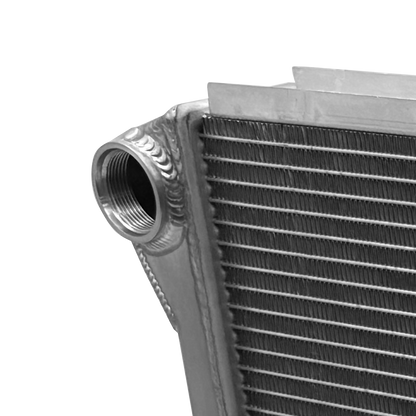 Radiator, Universal Inlet, Single Pass, 19" Tall x 26" Wide