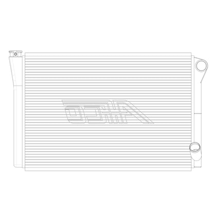 Radiator, Universal Inlet, Double Pass, 19" Tall x 31" Wide