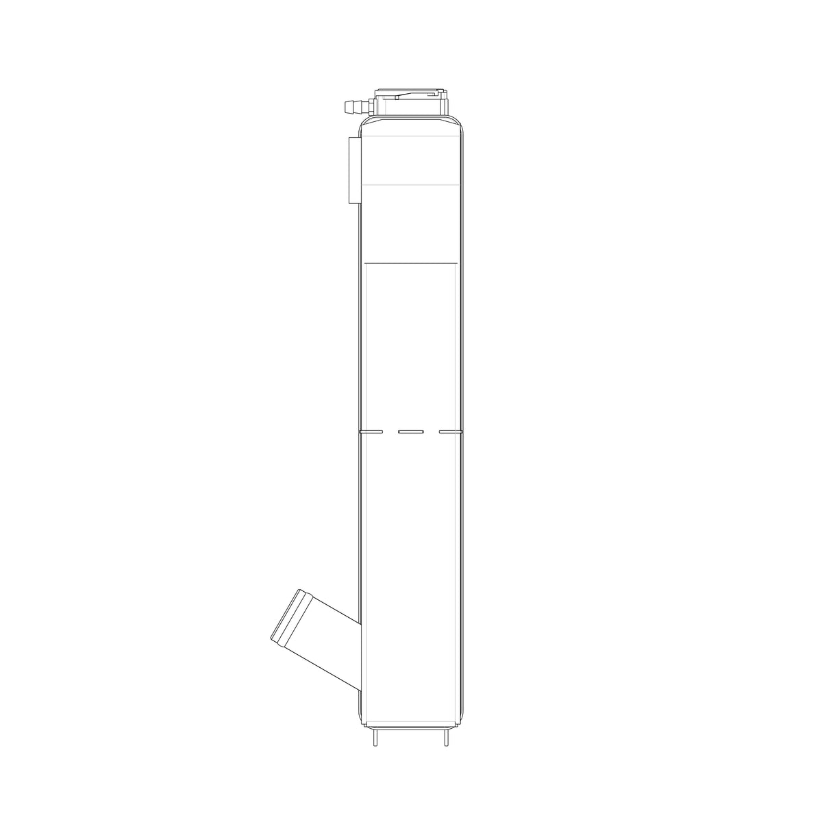 Radiator, Universal Inlet, Double Pass, 19" Tall x 24" Wide