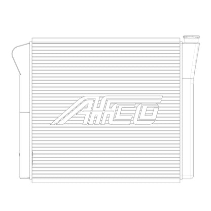 Radiator, Universal Inlet, Double Pass, 19" Tall x 24" Wide
