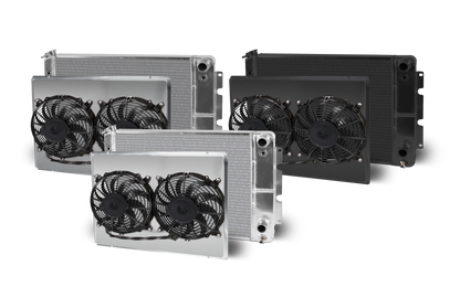 1967-69 Camaro Lsx Double Pass 28 Inch Wide Aluminum Radiator and Shroud