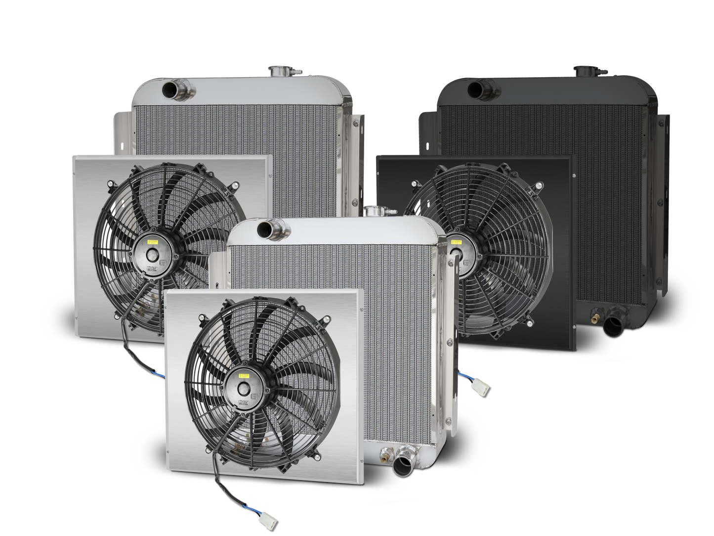 1957 Chevy Car Aluminum  Radiator and Shroud - Chevy Engine