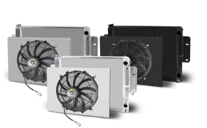 1964-67 GTO Lsx Double Pass Aluminum Radiator and Shroud