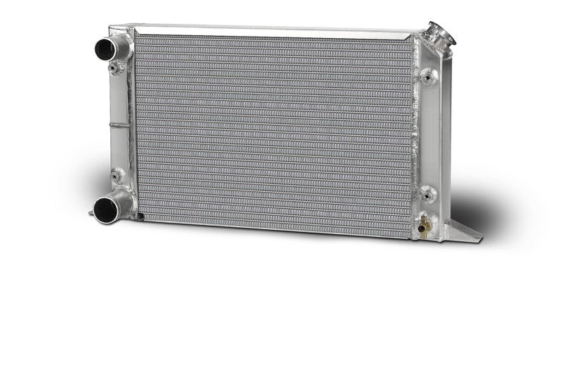Aluminum  Radiator Scirocco Left Hand  Double Pass  1-1/2 Inlet  1-3/4 Outlet