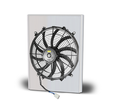 1942-48 Chevy Car Aluminum Black  Radiator - Chevy Engine