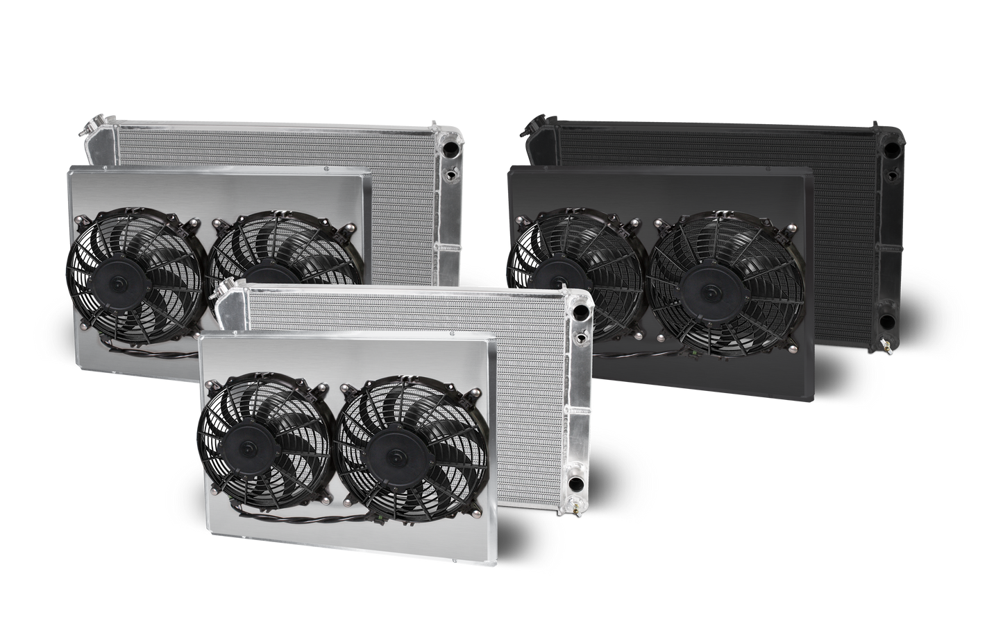 Chevelle Lsx Double Pass Crossflow Aluminum Radiator and Shroud