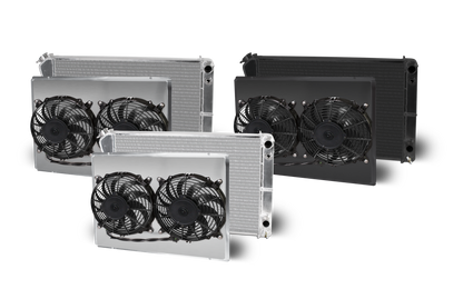 Chevelle Lsx Double Pass Crossflow Aluminum Radiator and Shroud