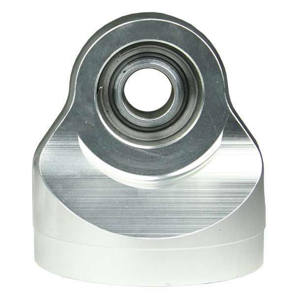 End Cap Assembly.   T2  Aluminum  With 1/2" Bearing  Clear
