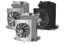 1937 Ford Car Aluminum Radiator and Shroud - Ford Engine