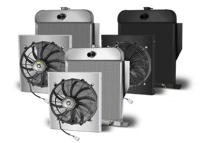 1949-53 Ford Car Aluminum Radiator and Shroud