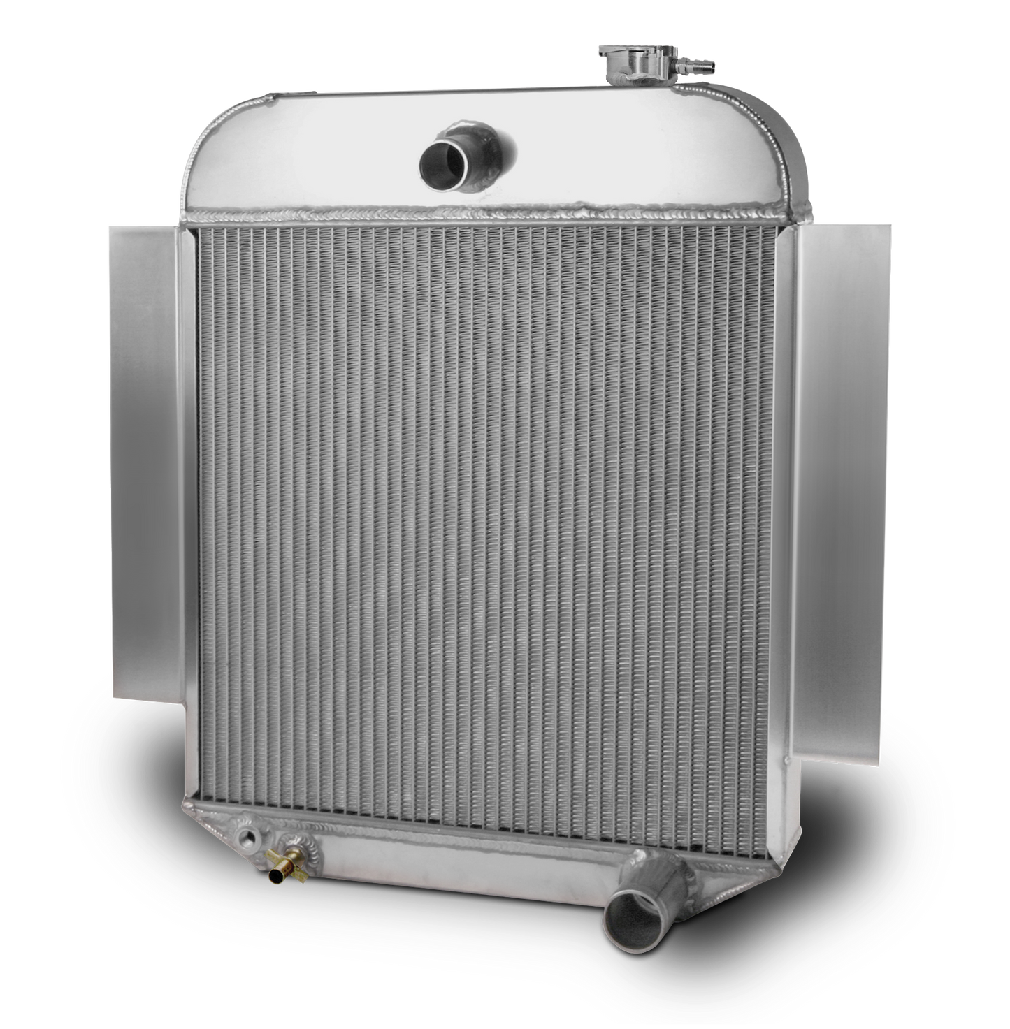 1942-48 Chevy Car Aluminum Black  Radiator - Chevy Engine