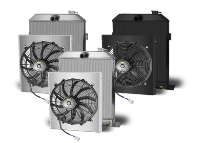 1942-48 Ford Car Aluminum Radiator and Shroud