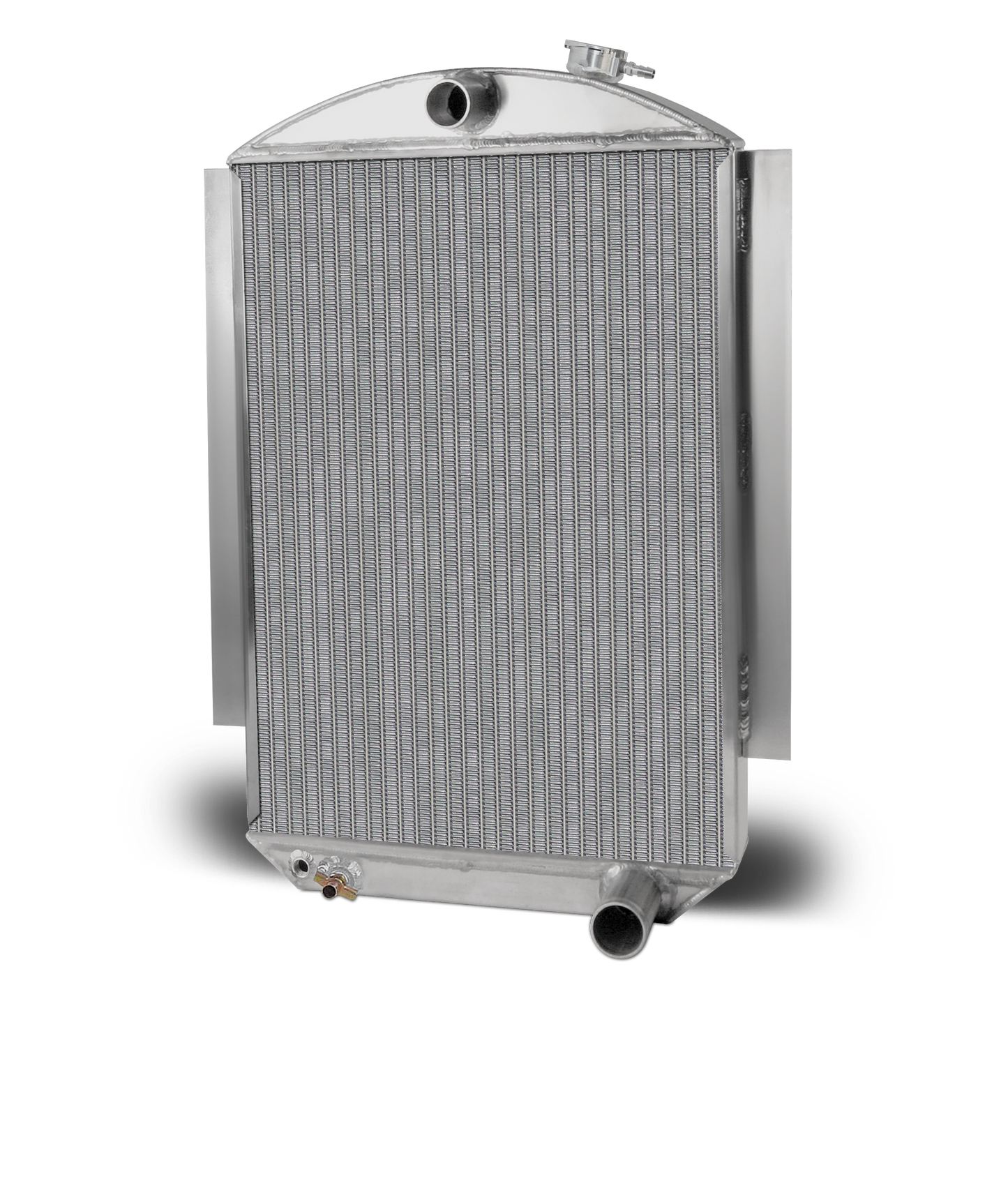 1942-48 Ford Car Aluminum Radiator and Shroud - Chevy Engine