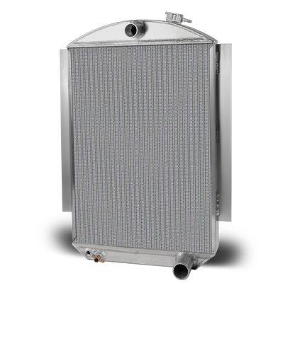 1942-48 Ford Car Aluminum Radiator and Shroud - Chevy Engine