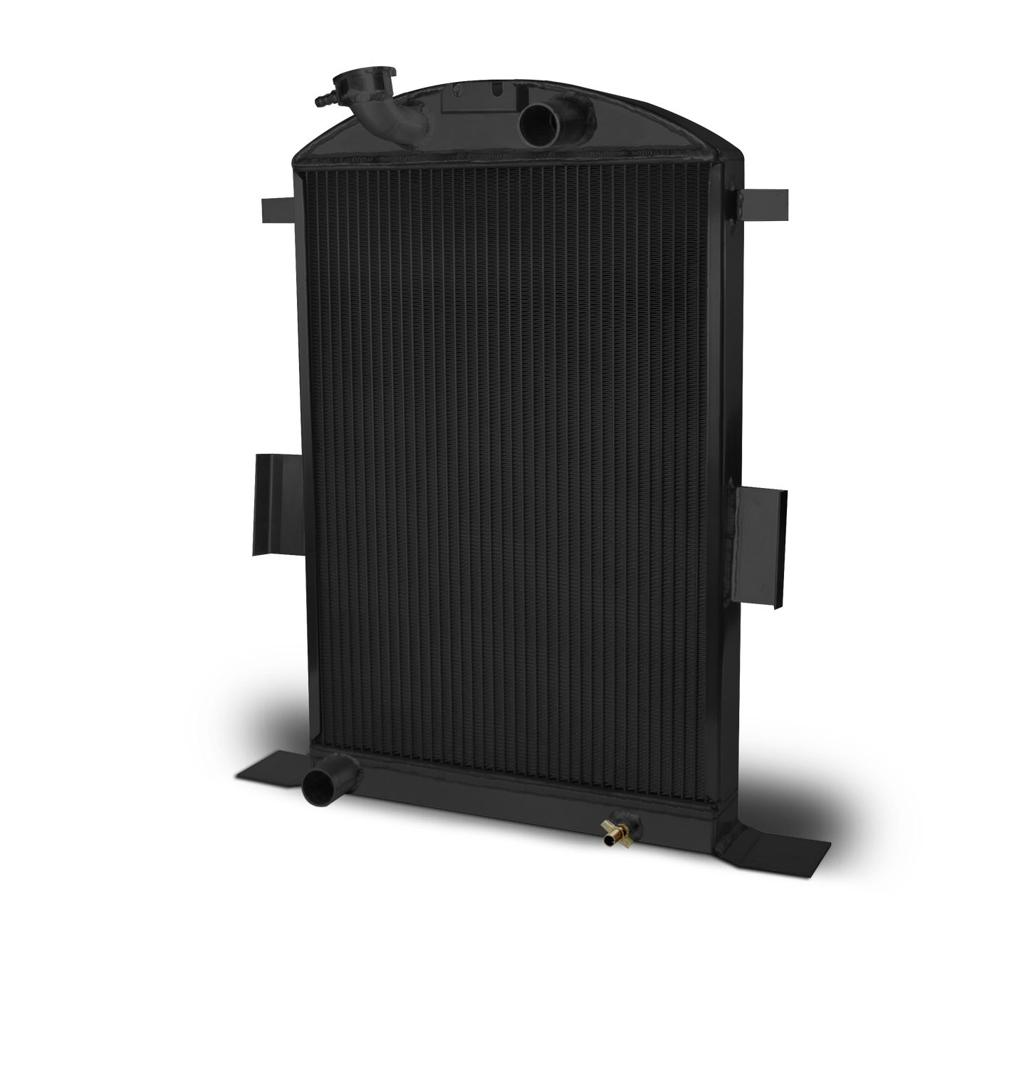 1935 Ford Car Aluminum Radiator and Shroud - Ford Engine