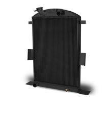 1935 Ford Car Aluminum Radiator and Shroud - Ford Engine