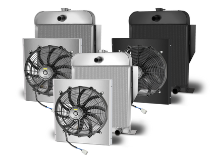 1949-53 Ford Aluminum Radiator - Chevy Engine