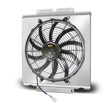 Aluminum Shroud and 14 Inch Fan - fits 80108NR Dragster/Roadster Radiator