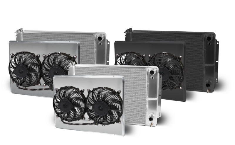 1962-67 Nova Swap Lsx Double Pass Aluminum Radiator and Shroud