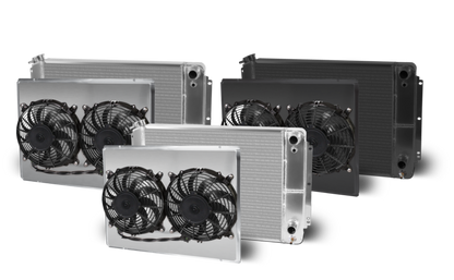 1962-67 Nova Swap Lsx Double Pass Aluminum Radiator and Shroud