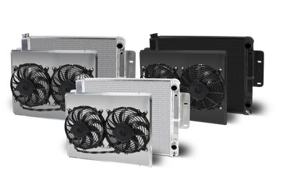 1964-67 GTO Lsx Double Pass Aluminum Radiator and Shroud