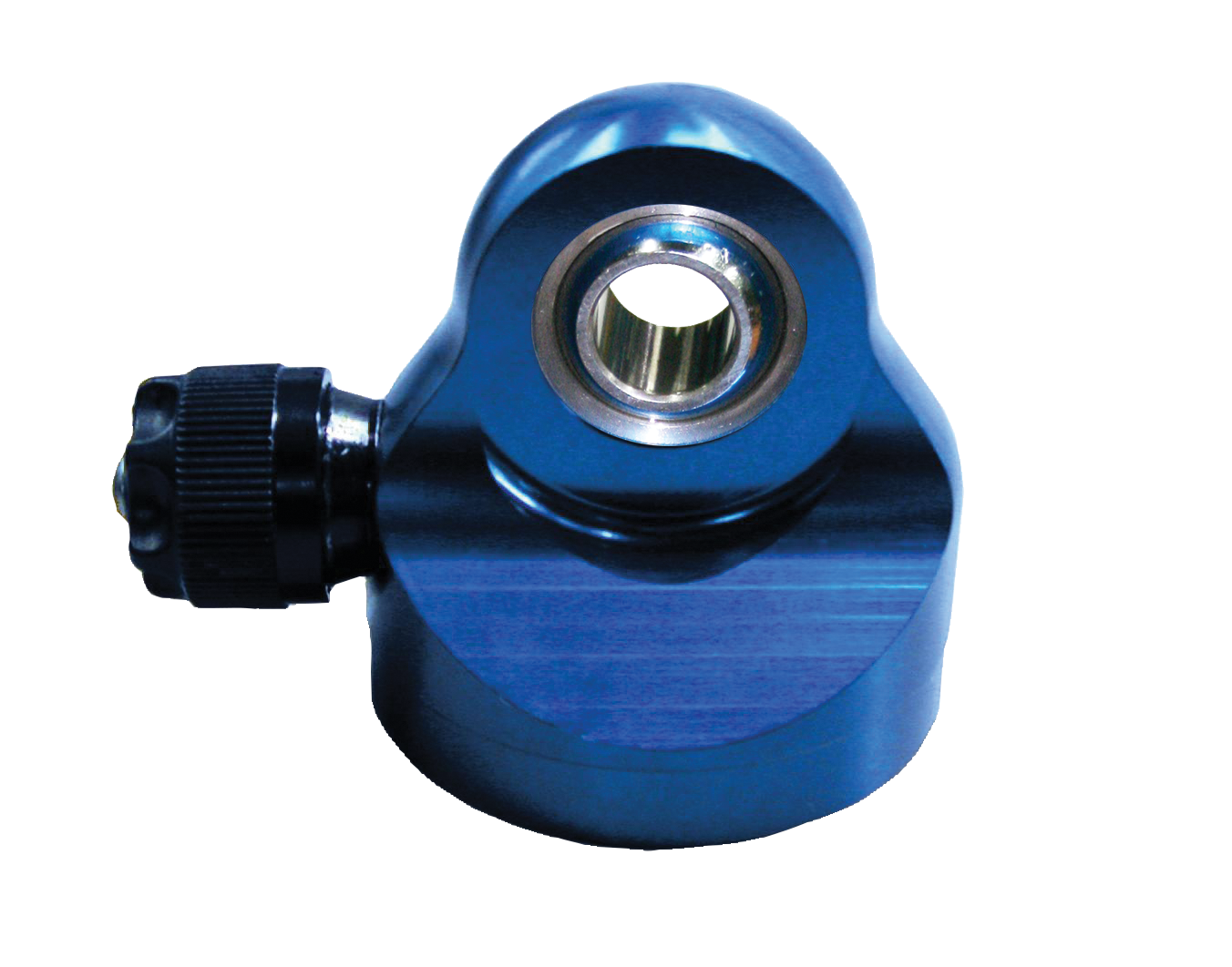 End Cap Assembly.   T2 Adjustable  Aluminum  With 1/2" Bearing  Blue