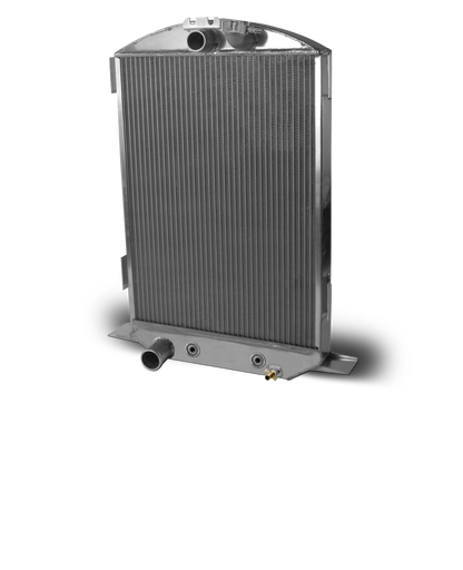 1932 Ford Car Aluminum Radiator and Shroud - Ford Engine
