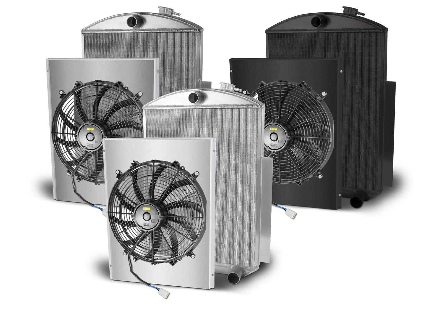 1938-46 GM Truck Aluminum Radiator and Shroud - Chevy Engine