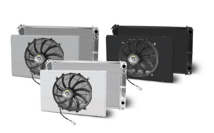 Chevelle Lsx Double Pass Crossflow Aluminum Radiator and Shroud