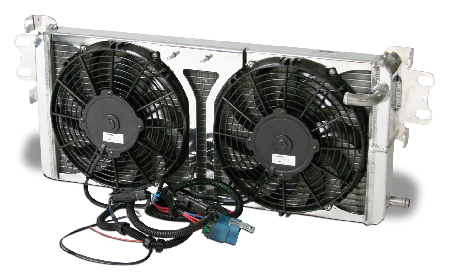 2007 - 2012 Shelby GT500 Double Pass Aluminum Heat Exchanger With Fans