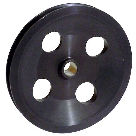 Aluminum Power Steering Pump Pulley 6 Inch Diameter V-Belt Design