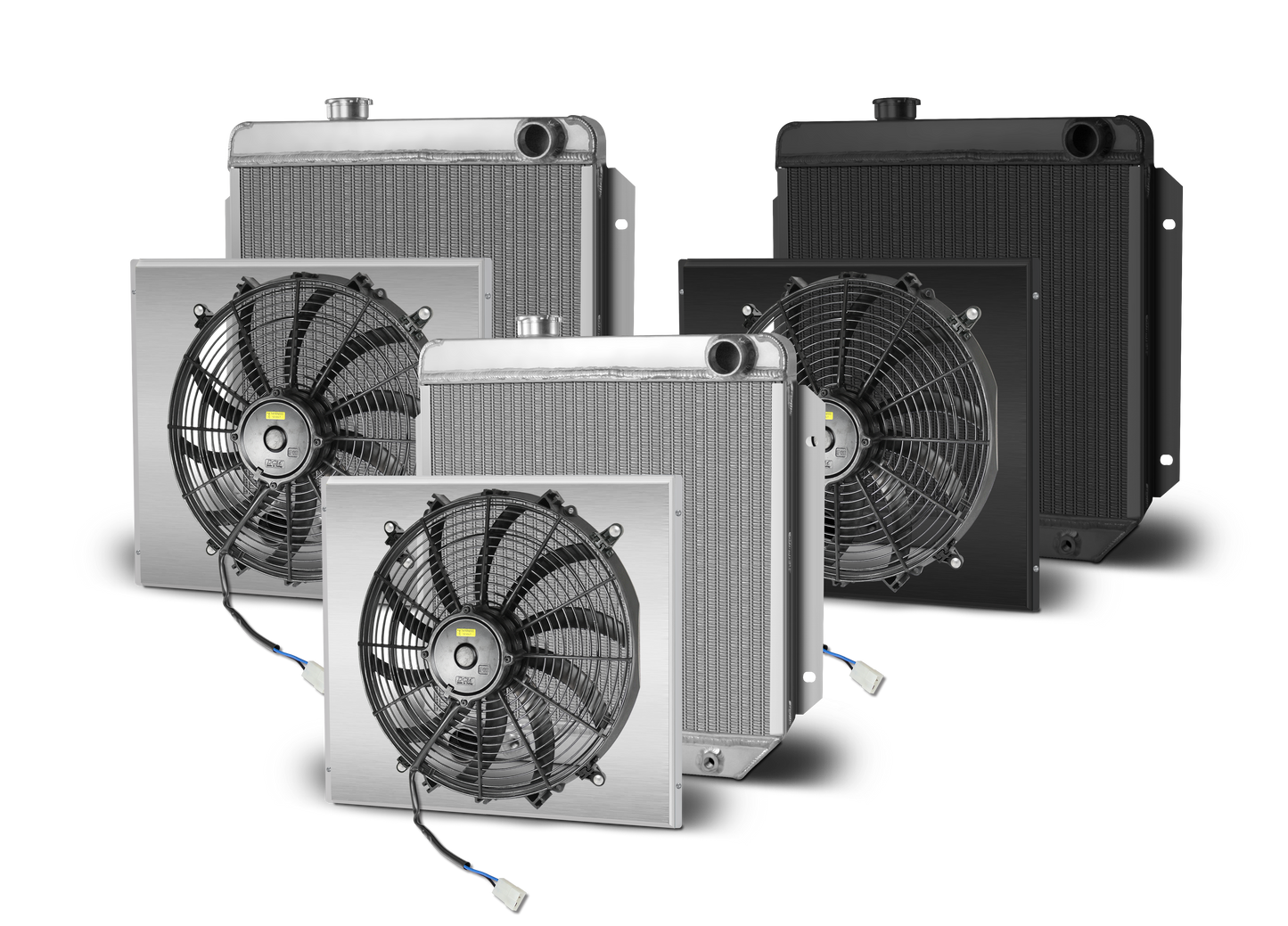 1964.5-66 Mustang Aluminum Radiator and Shroud - Driver Side